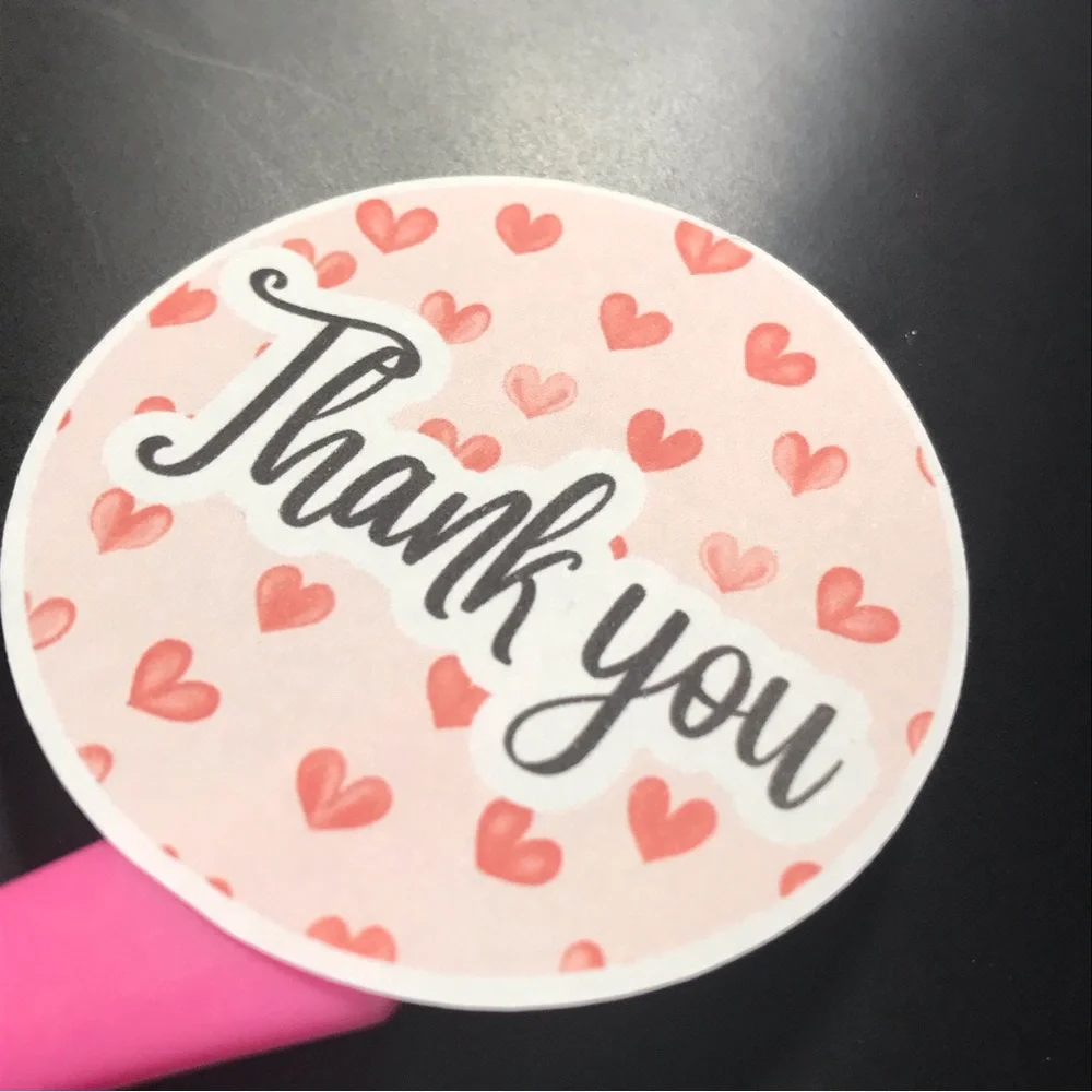 2 thank you sticker pages size 2.08”